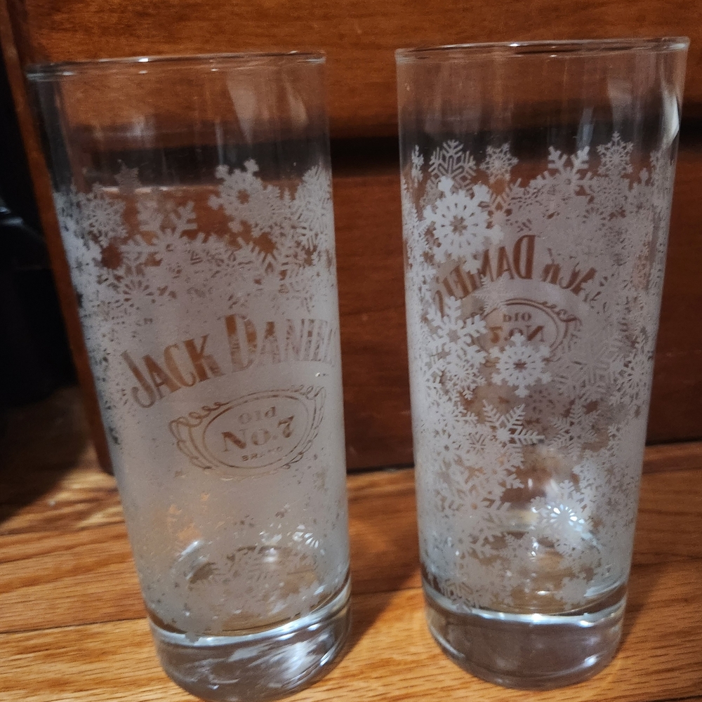Jack Daniels Snowflake Highball Glass Set